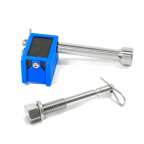 PACLOCK's KT-UCS-80A-250-YK-1 Hitch Lock Combo, Buy American Act Compliant, Black Anod Alum, Less Cylinder, with 1/2