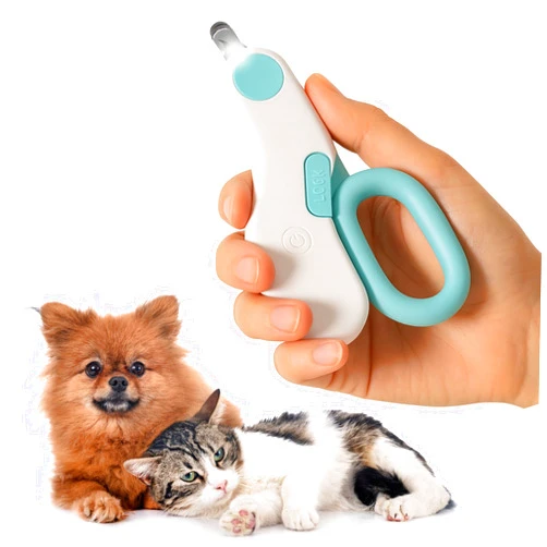 GadgetPawsUSA LED Pet Nail Clipper with Safety Guard for Cats & Small Dogs - Claw Trimmer with Light for Nail Bloodline - Razor Sharp Blades for Kitten Bunny Rabbit Bird Ferret Guinea Pig Hamster