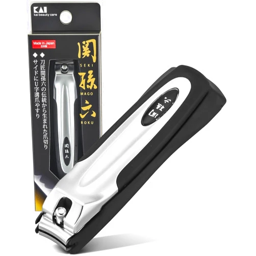 KAI Japanese Nail Clippers With Side Nail File, Stainless Steel, Made in Japan
