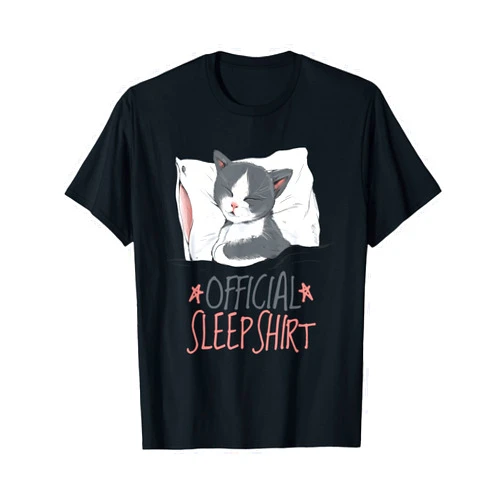 Snoozing Cat Apparel Co. Sleeping Cat Official Sleep T-Shirt
