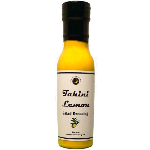 June Moon Spice Company Tahini Lemon Salad Dressing | 12 Fluid Ounce Bottle with Flavor Lock Cap | Low Sodium | Crafted in Small Batches | Premium | Gourmet Tahini Lemon Dressing – Perfect for Salads, Dips, and Bowls!