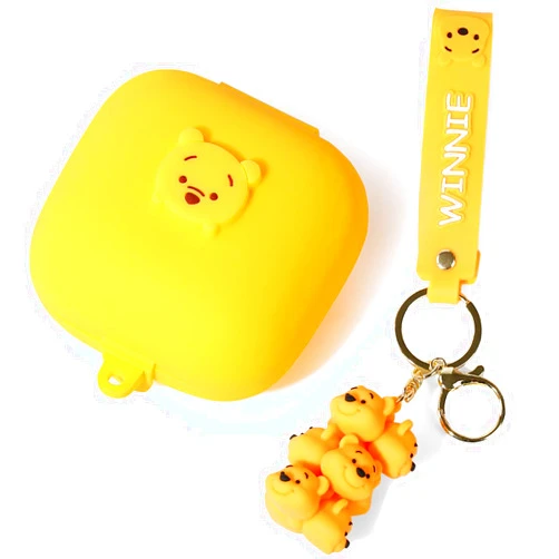 Suublg Fit Designed for Powerbeats Pro Earbuds, Suublg Cartoon Silicone Case Protective Cover with Cute Doll Keychain Full Body Anti-Lost Lanyard for Powerbeats Pro Wireless Headphones