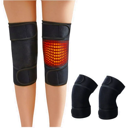 HKSICHENGKEJI Heating Knee Brace Belt for Pain Relief Wireless Heated Pad Sleeve for Knee Joint Leg Self Heating Warm Knee Brace Strap Support Wrap Adjustable Arthritis Heating Knee Protection Pad for Stress Relief