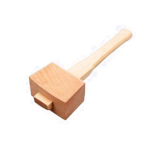 AOTISBAO Wooden Mallet Hammer with Handle Wooden Woodworking Mallet Carpenters Mallet for DIY Carpentry Making Tool