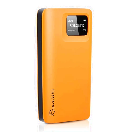RoamFi RoamWiFi 4G LTE Mobile Hotspot Router, Worldwide Portable High Speed Hotspot with US 10GB & Global 1GB Data 30Day,No SIM Card Needed,Pocket Hotspot for Travel in 160+ Countries