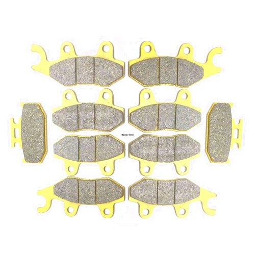 Master Chen Front Rear Brake Pads Parking Brakes for Yamaha Rhino 700 YXR700 2008 2009 2010 2011 2012 2013 FA135 FA165 FA497 MC0017