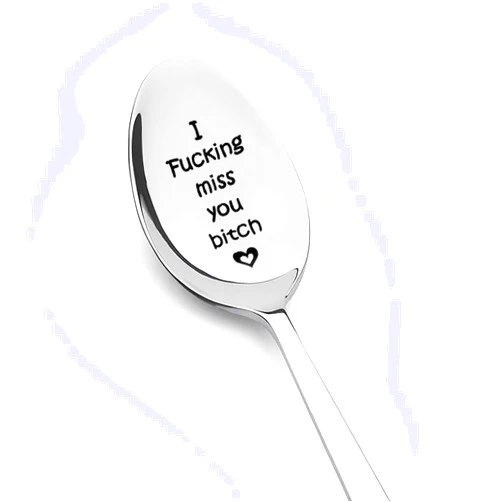 ShiQiao Spl Funny Best Friend Spoon Gifts for Bestie Bff Birthday Graduation Gift for Friends Long Distance Friendship Gifts for Best Friend Moving Going Away Gift for Bff Best Friend I Miss You Gifts for Women
