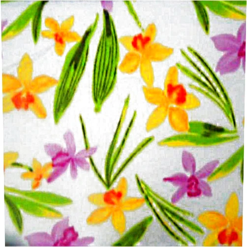 Generic Pico Textiles 2 Yards Bolt - White Floral Allover Fleece Fabric - Sold by The Bolt - Print Fleece Fabric - Ideal for Sewing Projects, Scarves, No Sew Fleece Throws and Tie Blankets