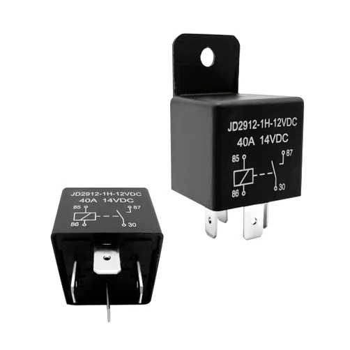 Povtii 2 PCS Car Relay 40A, 4 Pin 12V Auto Switches and Starters, Spst Model JD2912-1H-12VDC 40A 14VDC, Universal Multi Purpose Standard Relay Car Accessories for Motorcycle Boat