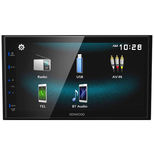 KENWOOD DMX125BT 6.8 Inch LCD Touchscreen Digital Media Car Stereo, Bluetooth Audio and Hands Free Calling, Double Din, USB, Rear Camera Input, AM/FM Radio