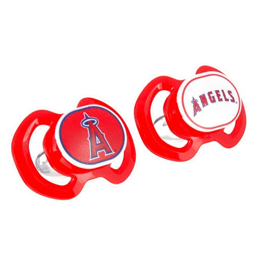 Masterpieces Baby Fanatic MLB 2-Piece Gen. 3000 Pacifier, Los Angeles Angels