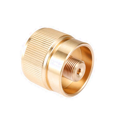 Kbrotech Camping Stove Adapter 1LB Propane Small Tank Input and a Lindal Valve EN417 Output Outdoor Cylinder LPG Canister Convert