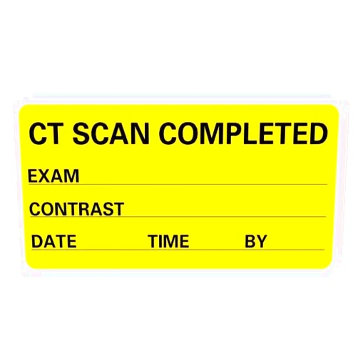 LabelValue.com LabelValue CT SCAN Completed Exam Contrast Date Medical Labels LV-MIMGL3