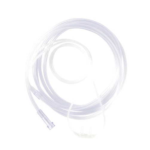 Medline Soft-Touch Nasal Oxygen Cannula, Standard Connector, 4-ft. Tubing Length, Adult Size, Pack of 50