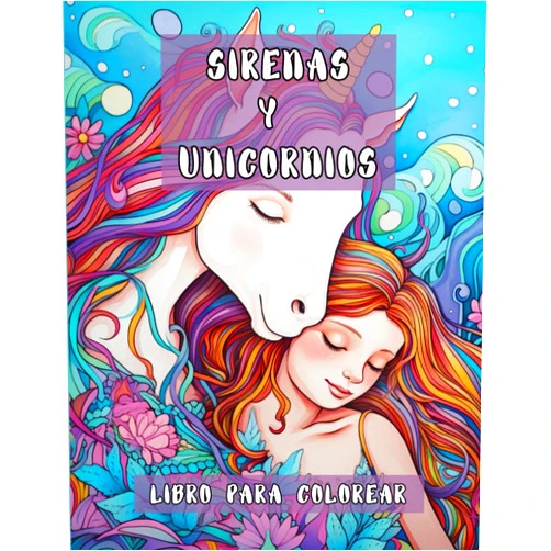 Spanish Edition by Karen Gonzalez (Author) Sirenas y Unicornios: Mágico y divertido libro para colorear para niños y niñas de 5-10 años (Spanish Edition)