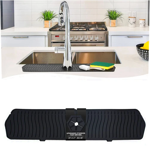Aynuma Kitchen Faucet Sink Splash Guard, 24