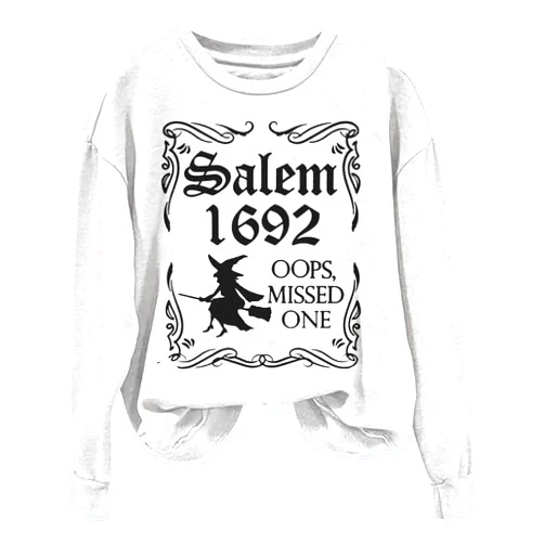 Generic halloween crewneck sweatshirt Casual Pumpkin Graphic Tees Trendy Long Sleeve Crew Neck Tops Workout Fall Tunic Blouse