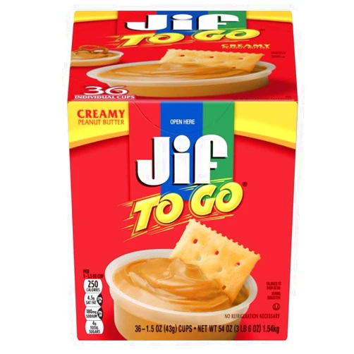 Generic Jifs Peanut Butter To Go Cups, 36 Count