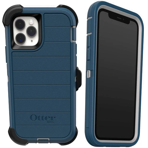 OtterBox DEFENDER SERIES SCREENLESS EDITION Case for iPhone 11 Pro - GONE FISHIN (WET WEATHER/MAJOLICA BLUE)