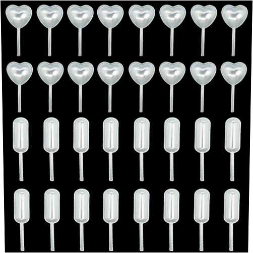 MYYZMY 100 Pcs Cupcakes Pipettes, 4ml Dessert Pipettes, Plastic Strawberry Pipettes Mini Pipettes for Chocolate, Birthday Party and Holiday Decoration