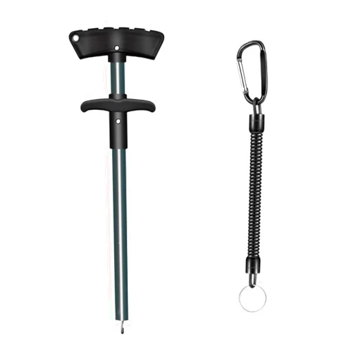 Cracrab Fish Hook Remover Tool, Fishing Pliers Hook Remover Aluminum Fishing Hook Remover Dehooker 10 inches with Lanyard