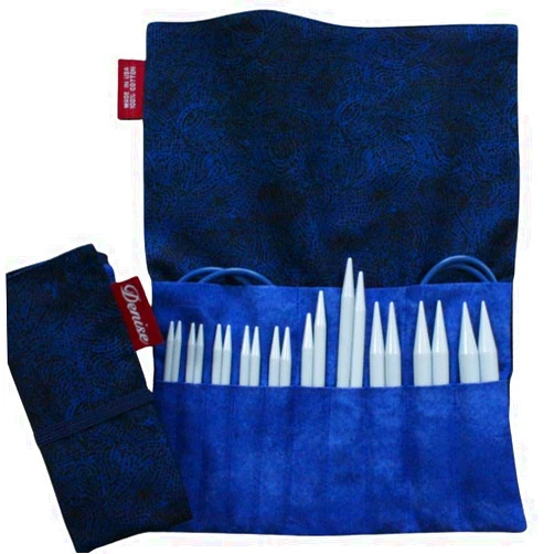 Denise Interchangeable Knitting & Crochet Denise2Go Interchangeable Knitting Needle Set (Blue, Gray)