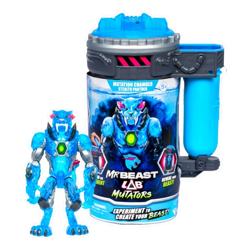 MrBeast Lab Mutators, Mutate The Ultimate Beast Mutators. Perform The Experiment, Release a MrBeast Stealth Panther Action Figure. 3 to Collect!