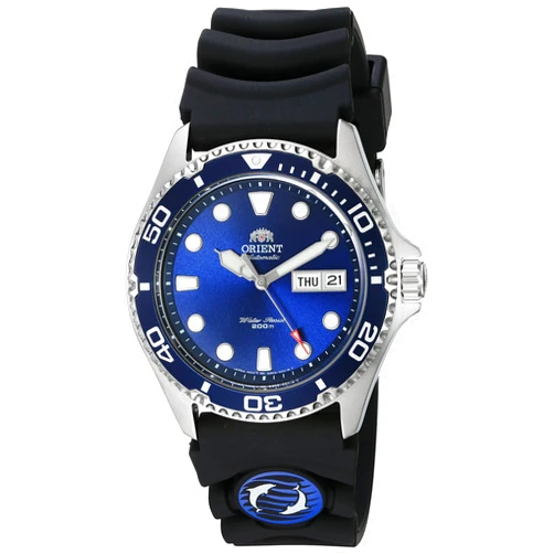 Orient Men's 'Ray II Rubber' Japanese Automatic Stainless Steel Diving Watch, Color:Silver-Toned (Model: FAA02008D9)