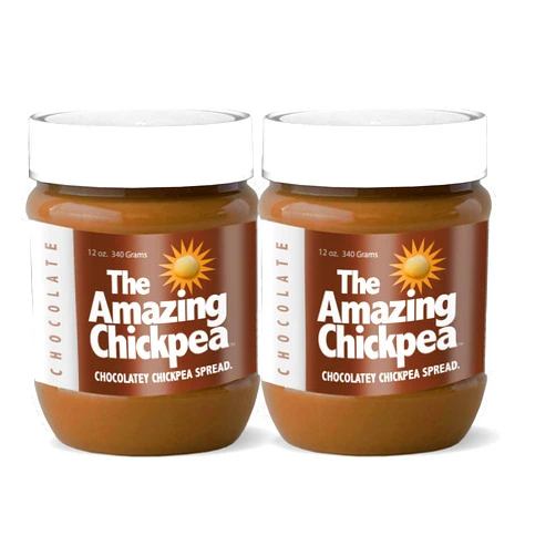 The Amazing Chickpea Chocolate Chickpea Butter 2 pack Combo (12 oz)