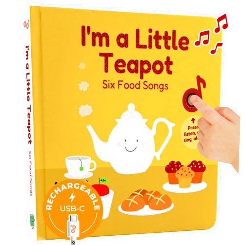 Cali's Books I'm a Little Teapot Interactive Musical Book for Toddlers 1-3 | Books for 1 Year Old | Sound Book for Toddlers | Singing Books for Toddlers | Great