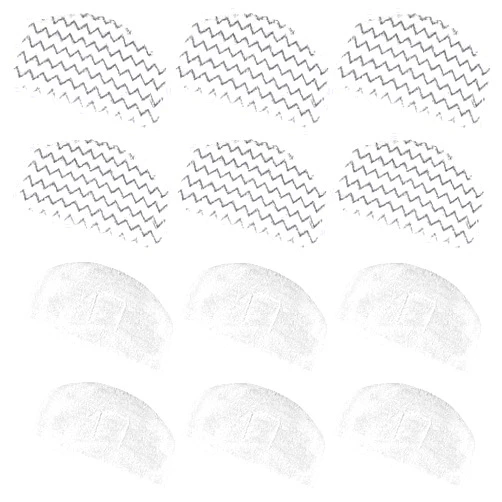 Tivcroxs 12 Pack 1940 Steam Mop Replacement Pads for Bissell Powerfresh Steam Mop 1940 1440 1806 1544 2075 2685A 2814 Series, Model 19402 19404 19408 19409 1940A 1940F 1940Q 1940T 1940W B0006 B0017 2075A 15441