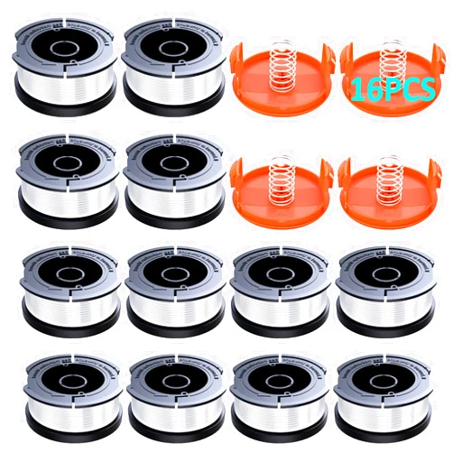 YWTESCH 16 Pack String Trimmer Line for Black+Decker,(AF-100)String Trimmer Replacement Spool,30ft 0.065