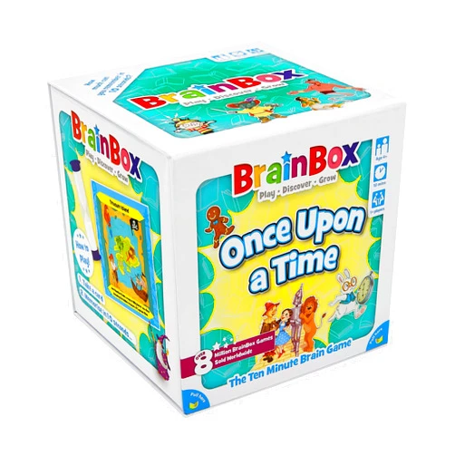 Brain Box BrainBox BrainBox Once Upon a Time Card Game - Memory & Observation Game, Family-Friendly Fairy Tale Trivia Game for Kids & Adults, Ages 8+, 1+ Players, 10 Minute Playtime, Made by Green Board Games