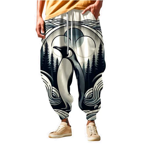 Generic Men's Novelty Printed Sweatpants Athletics 2024 Joggers Running Pants Cool Streetwear Sports Casual with Pockets
