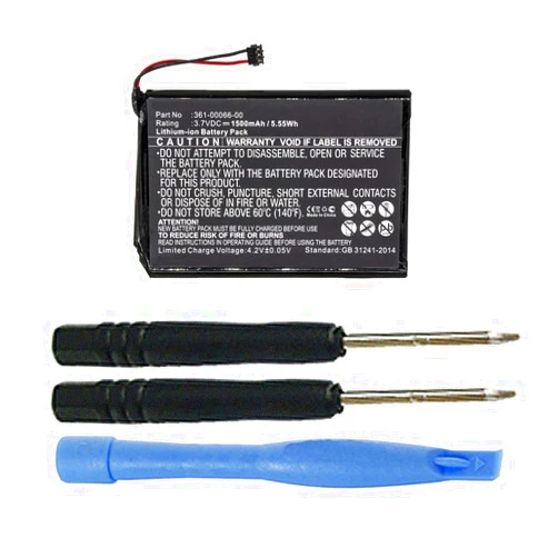 MPF Products 1500mAh 361-00066-00, 361-00066-10 Battery Replacement Compatible with Garmin Nuvi 2757, Nuvi 2757LM, Nuvi 2797, Nuvi 2797LMT, Nuvi 2689LMT, Dezl 760LMT, Delz 770LM, NuviCam LM GPS Units