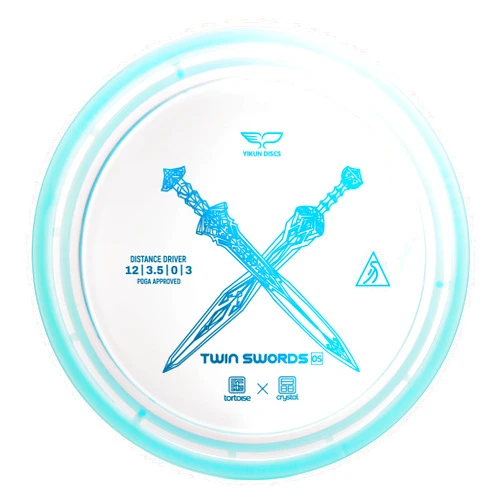 Yikundiscs Yikun Twin Swords Understable Distance Driver| Pro Worlds 2025 Limited Edition | Beginner-Friendly Max-Distance Disc | Wind-Resistant & Easy-Glide Control | PDGA Approved 170-175g