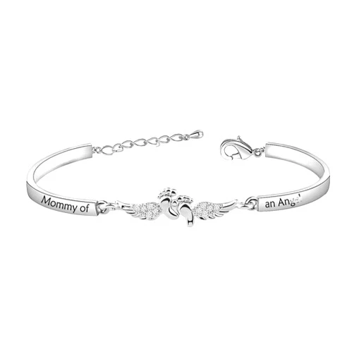Gzrlyf Angel Bracelet Miscarriage Jewelry Infant Loss Gifts Memorial Gifts for Loss of Loved One