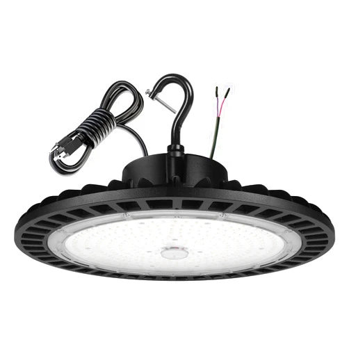 SENSAN led LED High Bay Light 150W 22500LM Dimmable High Bay led Shop lights 5000K Plug-in Equivalent to 600W HPS/HID - UFO High Bay for Shop Lights Warehouse Garage