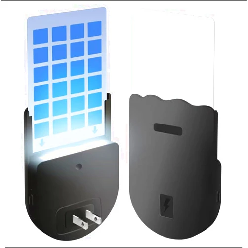 SKEETO Generic SKEETO (Twin Pack) Indoor Flying Insect Trap, for Flies, Fruit Flies, Gnats, Moths, and Other Insects, 2 in 1 Adjustable UV & LED Night Light (Black)