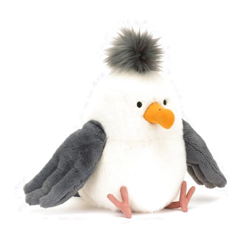 Jellycat Chip Seagull Stuffed Animal, 10 inches - Bird Plush Toy - Classic Children's Gift