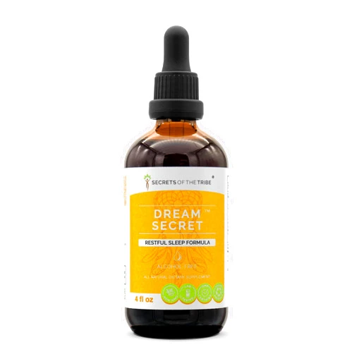 Secrets of the Tribe - Dream Secret, Restful Sleep Formula, Herbal Supplement Blend Drops Alcohol-Free Liquid Extract (4 fl oz)