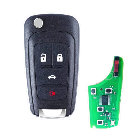 BESTHA Flip Keyless Entry Remote Key Fob Replacement Fits for Chevy Equinox Camaro 2010-2019 Cruze Malibu Impala Sonic GMC Terrain Buick Lacrosse Regal Verano Encore That Use FCCID:OHT01060512