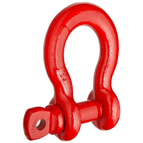 Crosby 1018525 Carbon Steel S-209 Screw Pin Anchor Shackle, Self-Colored, 6-1/2 Ton Working Load Limit, 7/8