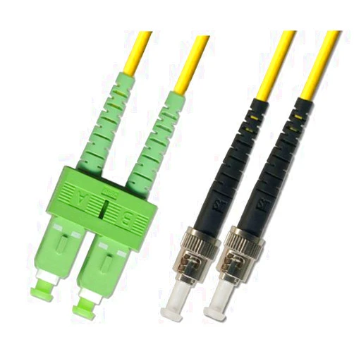 Ultra Spec Cables 1M Singlemode Duplex Fiber Optic Cable (9/125) - SC/APC to ST/UPC