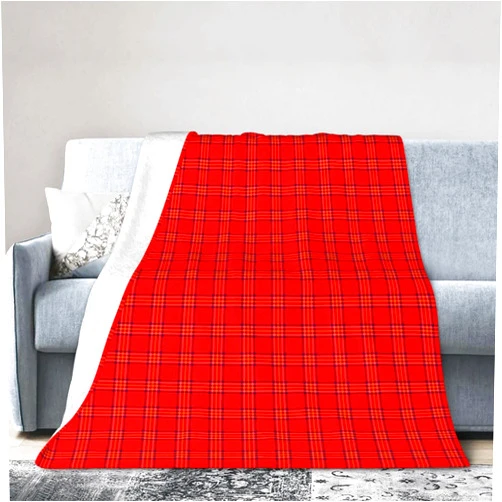 ZUOYUTONG Ultra Soft Plush Throw, Burnett of Leys Tartan Blanket Flannel Warm for Chair/Bed/Couch/Sofa 60
