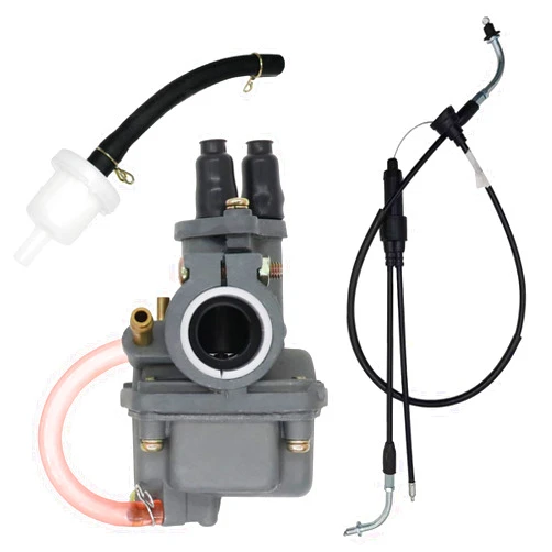 Carbpro PW80 Carburetor with Throttle Cable Replacement for Yamaha PW80 PW 80 Y Zinger 1983-2006 Dirt Bike