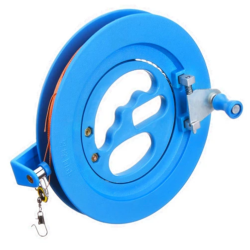 Glow Castle Kite Reel Winder Kite Line Kite String Winder Winding Reel Grip Wheel Professional Outdoor Kite Accessories Flying Tools of The Scroll Wheel Lock - Blue (7.5 inch)