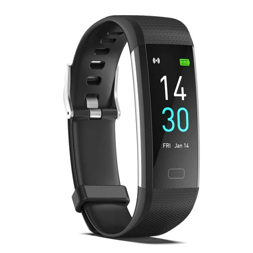 ENGERWALL Fitness Tracker with Step Counter/Calories/Stopwatch, Activity Tracker with Heart Rate Monitor, IP68, Health Tracker with Sleep Tracker, Smartwatch, Pedometer Watch for Women Men Kids