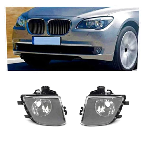 WOZIES 63177182195 63177182196 Car Front Bumper Fog Lamp Cover For 7 Series F01 F02 740I 740Li 750I 2009-2013