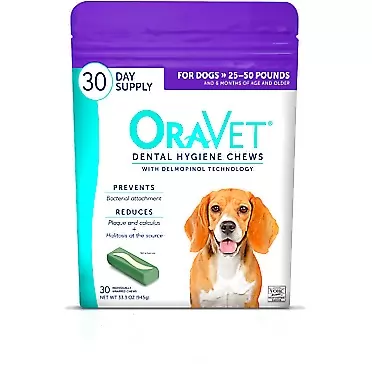 OraVet Dental Hygiene Chews for Dogs 30 Chews